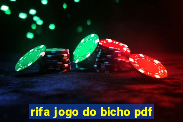 rifa jogo do bicho pdf